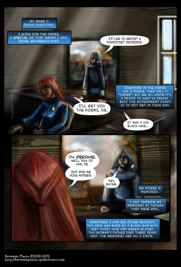 Chapter one - page thirteen - make a report